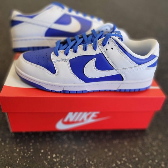Nike Other - Nike Dunk Low Racer Blue and White Reverse Kentucky - Men's Sz 10.5 DD1391-401